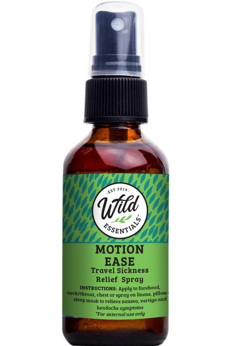 "Motion Ease" Travel Sickness / Vertigo Relief Spray - 2 oz./60ml